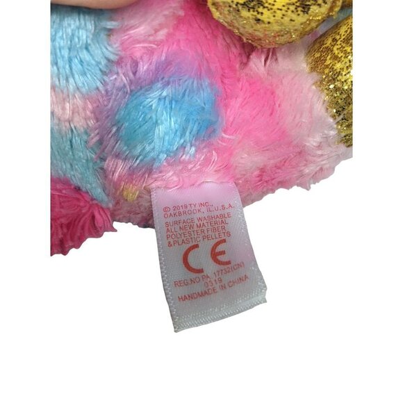 Ty Beanie Boos Fantasia Pink Unicorn Plush Stuffed Animal 2019 6.5" - Picture 6 of 6
